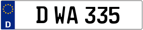 Trailer License Plate